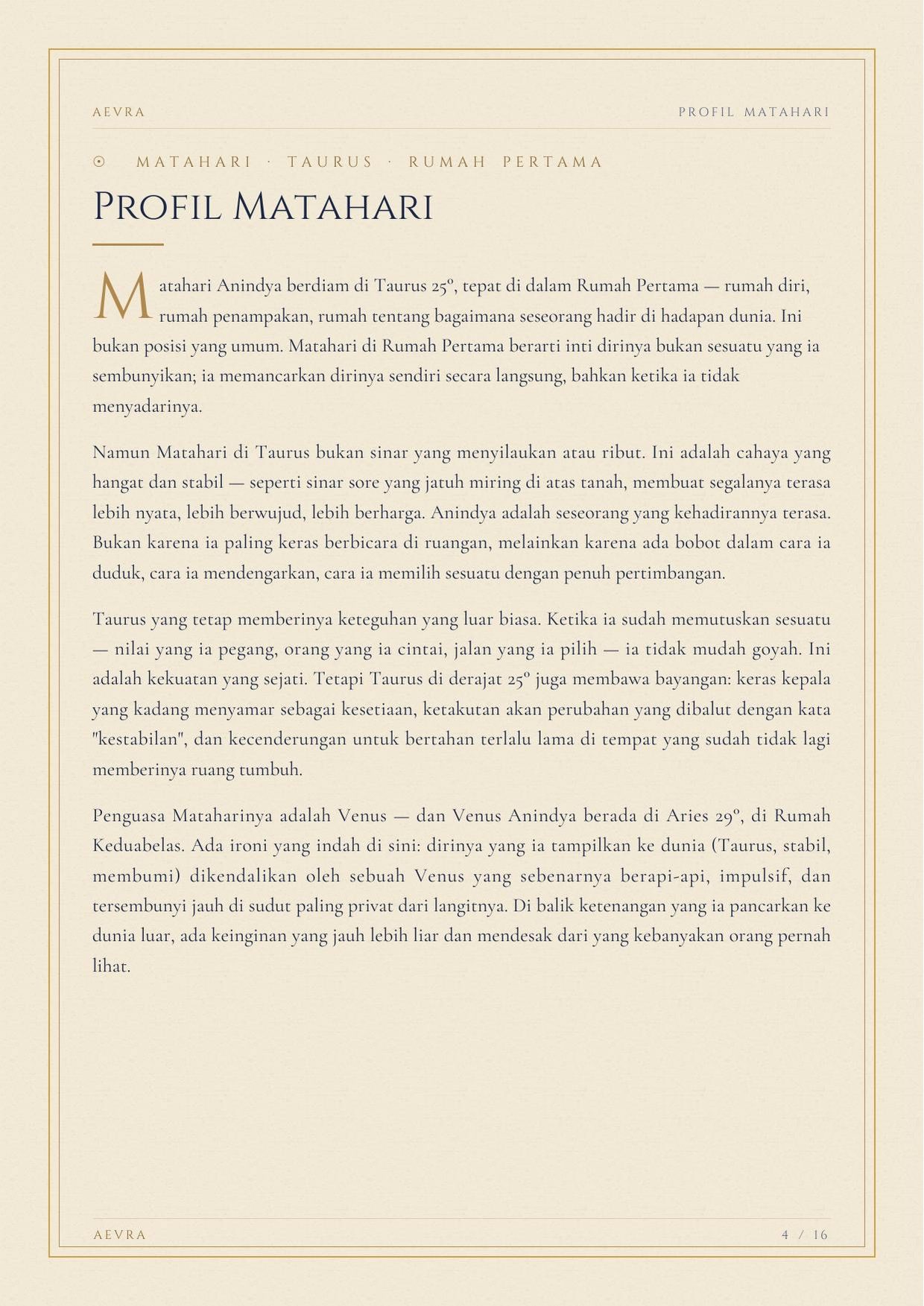 Contoh output — Bacaan Langit Kelahiran